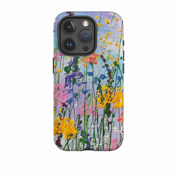 iPhone Tough Case - Wildflowers At Play By Linda Calvert Jacobson Fashion Accessory
