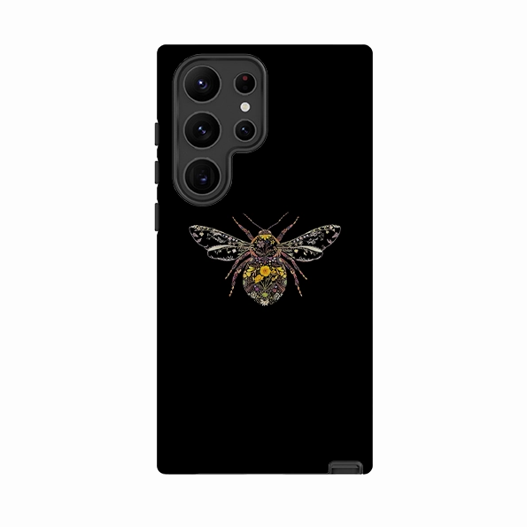 Samsung Tough  Case - Floral Bumble Bee By Helen Ahpornsiri Comfort Design Car Accessory