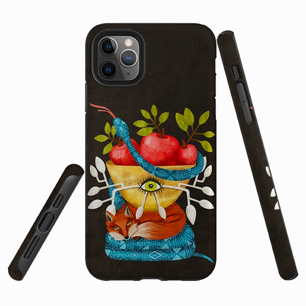 Minimal Build Texture Travel Friendly iPhone Tough Case - Rebel By Nina Pace