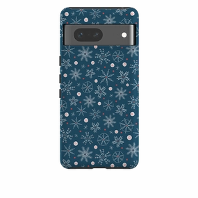 Google Tough Case - Christmas Snowflakes By Ali Brookes Matte Design Texture