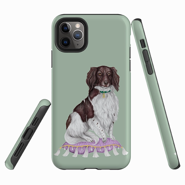 iPhone Tough Case - Spaniel By Catherine Rowe Portable Grip
