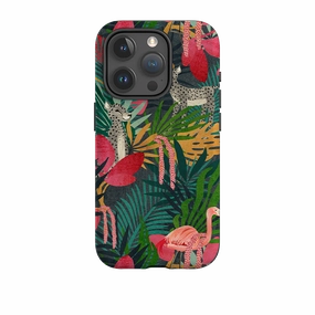 Enhanced grip iPhone Tough Case - Lush Jungle By Katherine Quinn