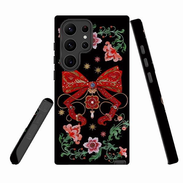 Rugged Look Samsung Tough  Case - Five Gold Ring By Maria Matos