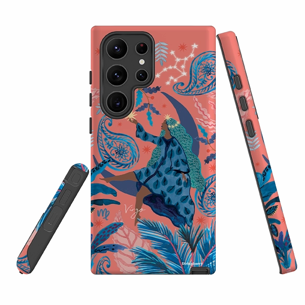 Samsung Tough Case - Virgo By Emma Frances Grant Stylish Edge Durable Surface Design