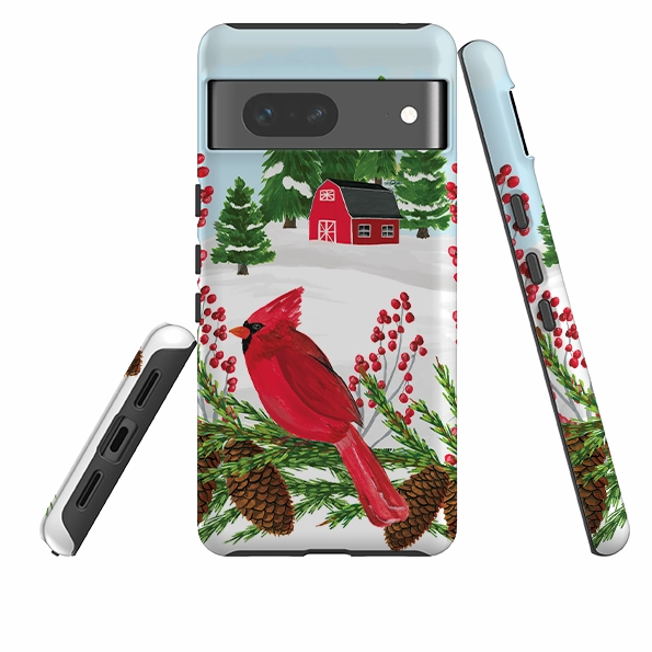 Matte Coating Soft Shape Google Tough Case - Countryside Christmas By Abby Jacobs