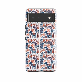 Google Tough Case -  Scandi Animals By Tracey English Wireless Compatible Premium Pattern Design