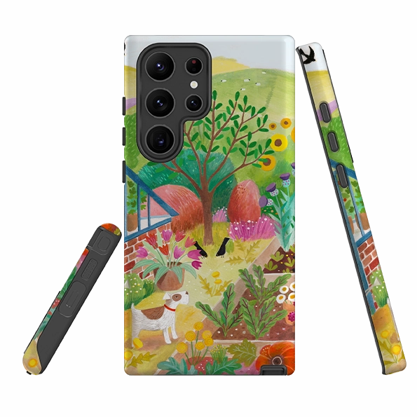 Modern Frame TPU Material Samsung Tough Case - Veg Garden By Bex Parkin