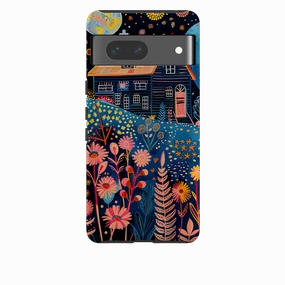 Google Tough Case - Folk Art House V Elegant Finish Soft Grip