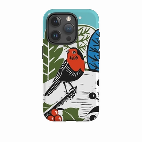 Protective Texture Layer Luxury Surface iPhone Tough Case - Robin By Kate Heiss