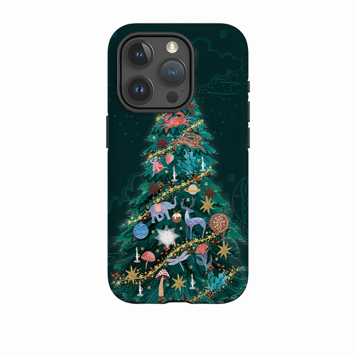 Luxury Surface Soft Frame iPhone Tough Case - Kitsch Tree By Emma Frances Grant