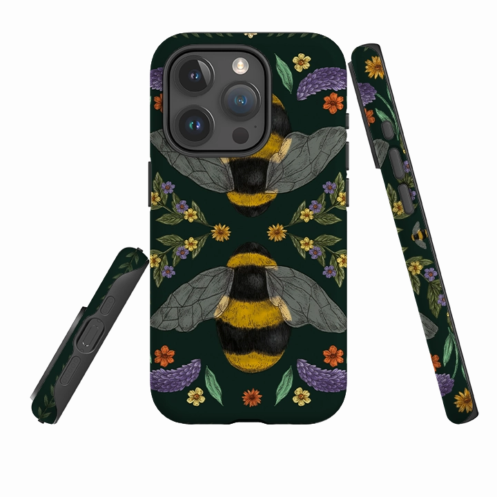 iPhone Tough Case - Bee Love By Jade Mosinski Glossy Pattern