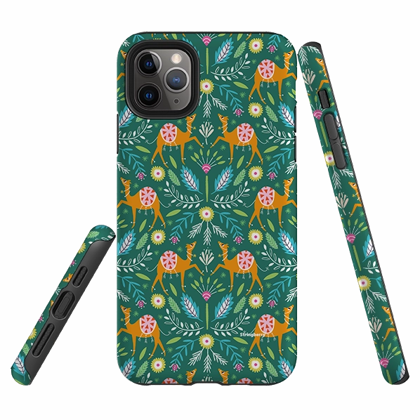 Casual Wear iPhone Tough Case - Camel Damask By Ali Brookes