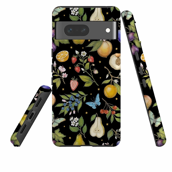 Google Tough Case -  Black Fruits By Catherine Rowe Rugged Build
