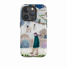 Rugged Frame Design iPhone Tough Case - Across Snowy Fields By Bex Parkin