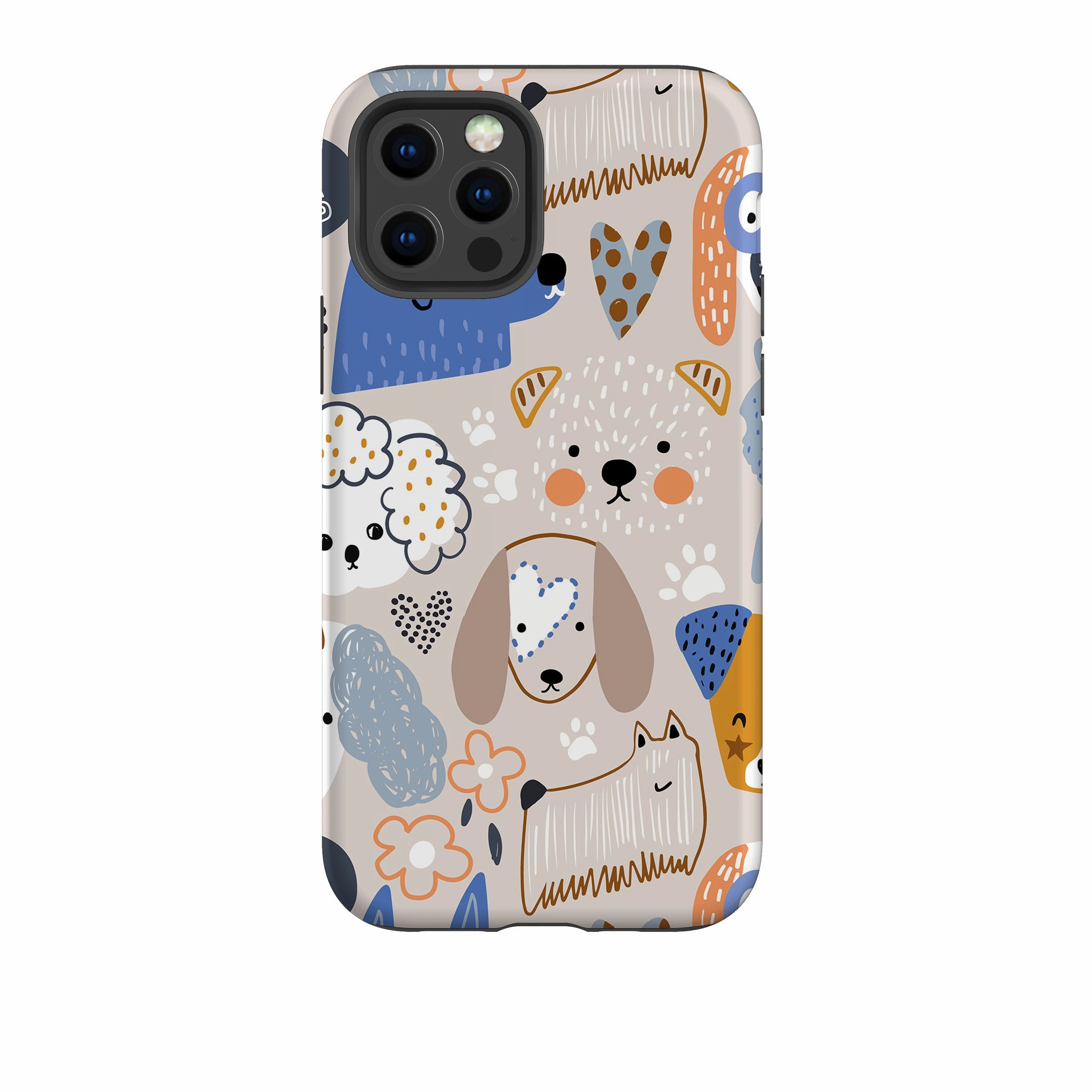 iPhone Tough Case - Love Dogs Smooth Edges Clear Edge