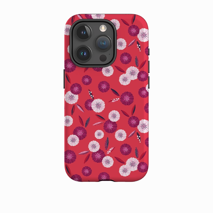 Elegant Layer Texture iPhone Tough Case - Daisy I By Ali Brookes
