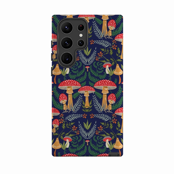 Samsung Tough Case - Mushroom Magic By Kate Heiss Durable Shell