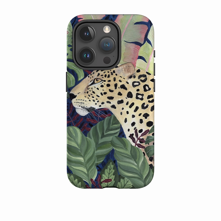 iPhone Tough Case - Leopard In Leaves By Bex Parkin Comfort Shield Modern Minimalism