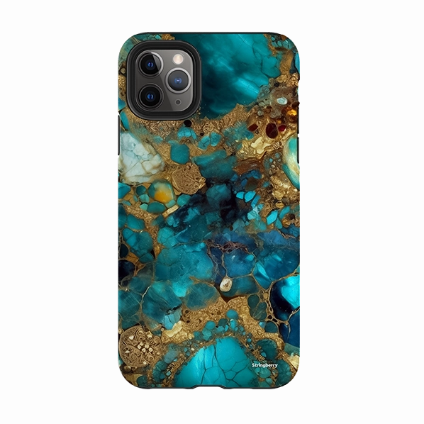 Matte Pattern Layer Modern Pattern Layer iPhone Tough Case - Calcutta Gold