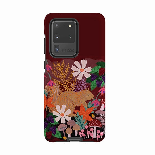 Samsung Tough Case - Autumn Squirrel By Lee Foster Wilson Trendy Design Travel Ready