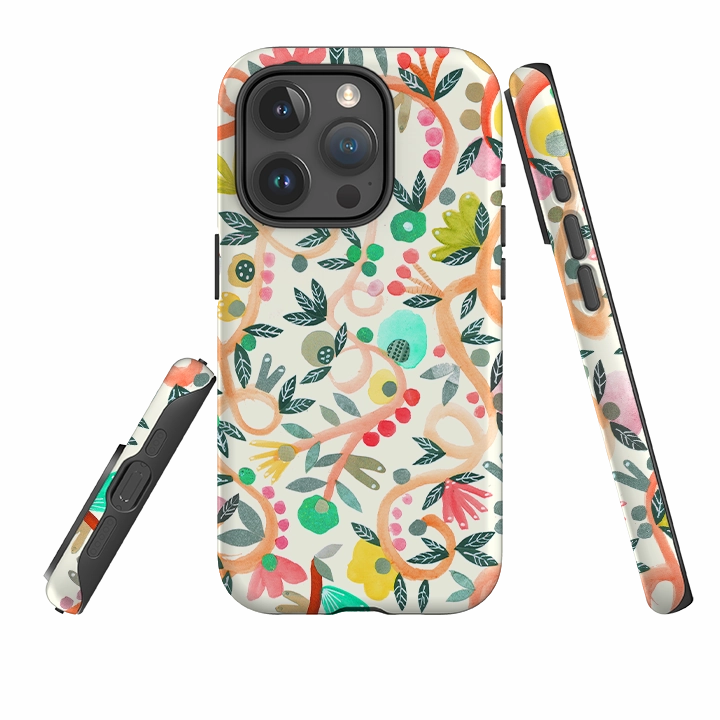 Simple Style iPhone Tough Case - Floral By Gabriela Larios