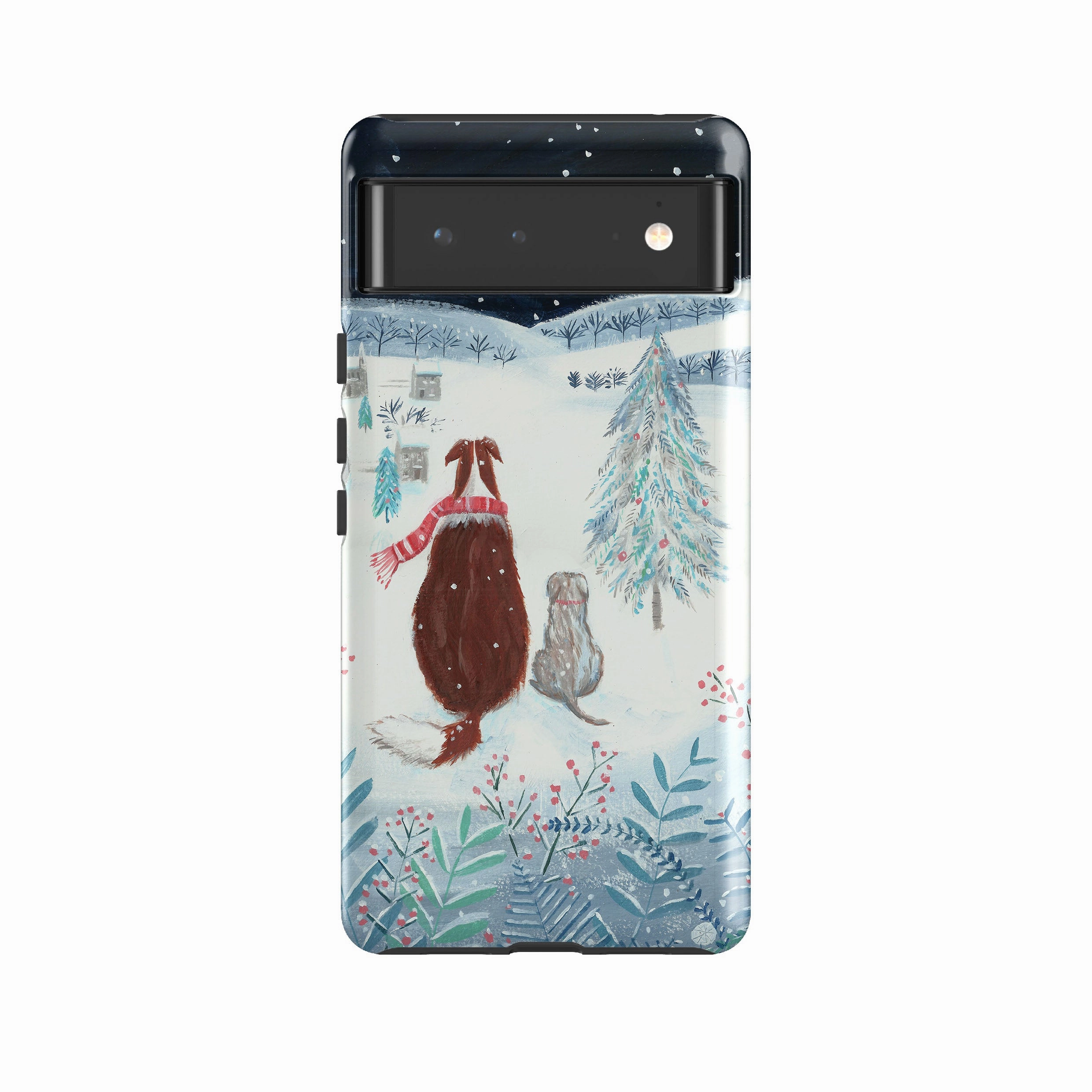 Google Tough Case -  Snow Dogs By Mary Stubberfield Premium Form