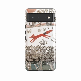 Google Tough Case -  Fox By Jane Robbins Modern Design Texture