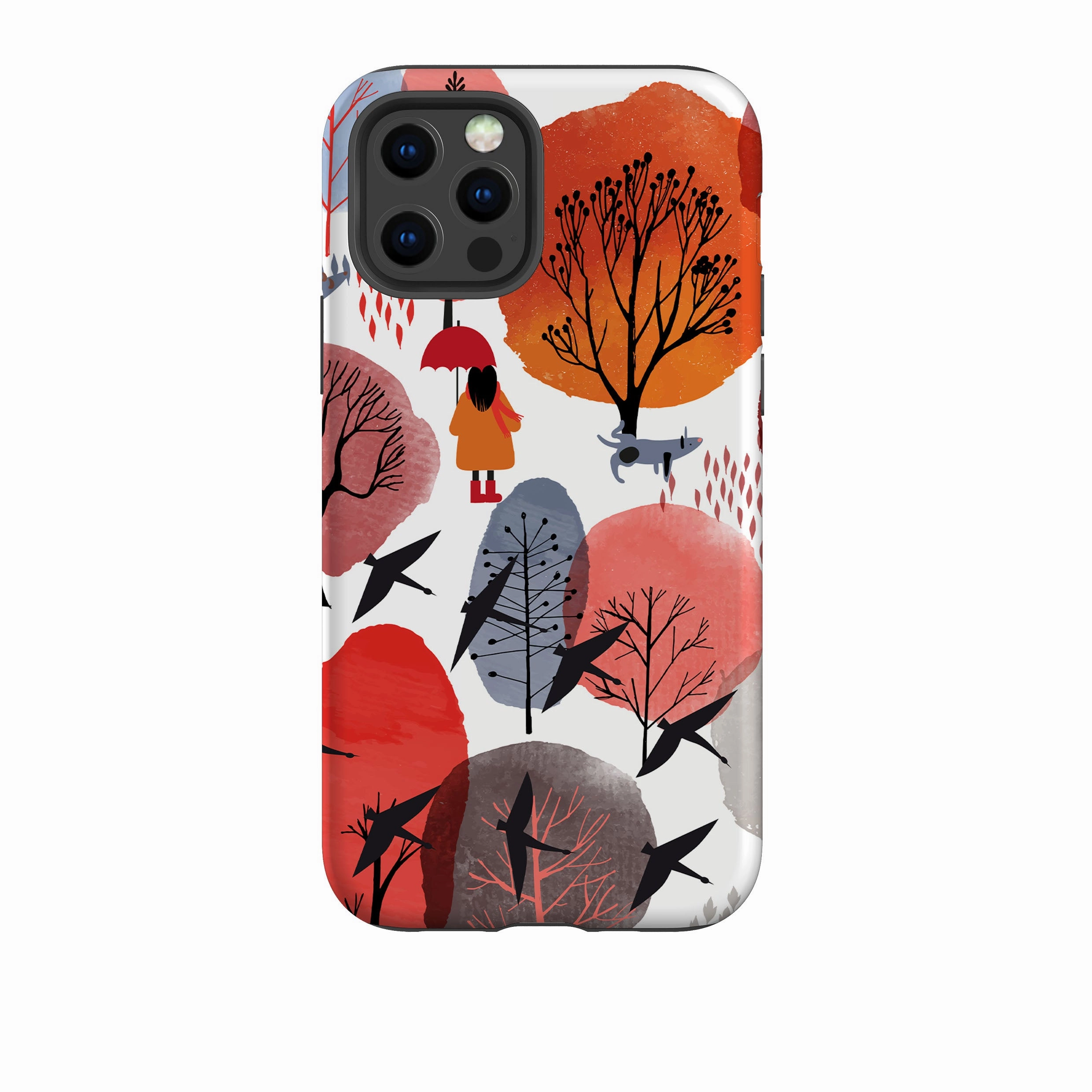 iPhone Tough Case - Autumn Life Clear Texture