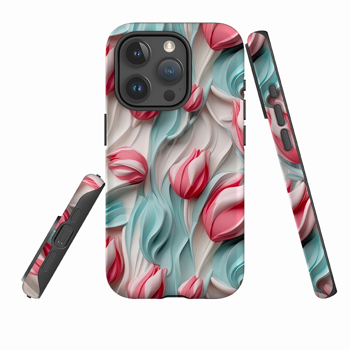 iPhone Case - Utrecht Tulips Rugged Design Style