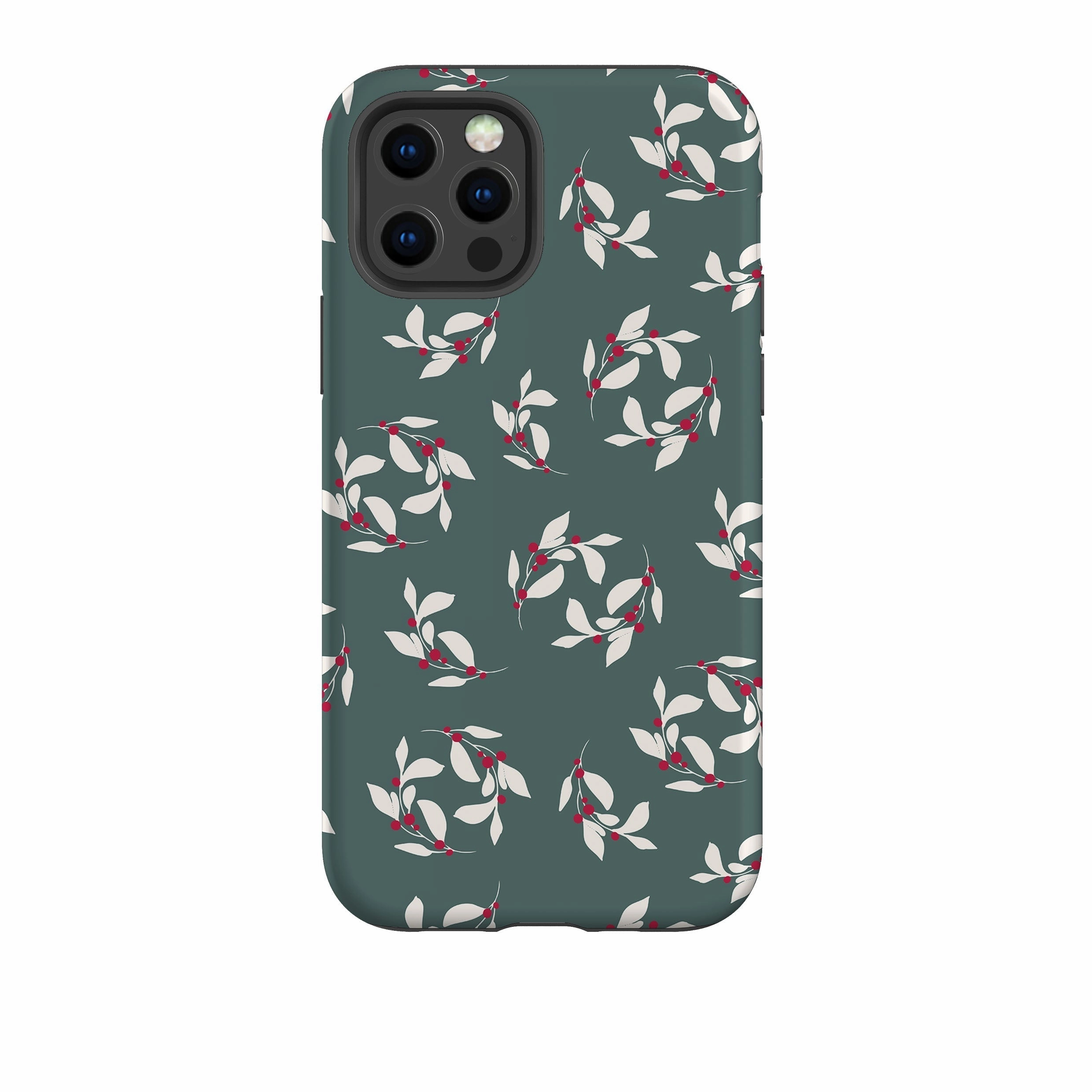 iPhone Tough Case - Winter Floral Modern Form Hybrid Form