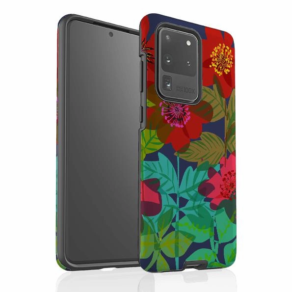 Samsung Tough Case - Carmen Flowers By Sarah Campbell Smooth Detail Durable Pattern Texture