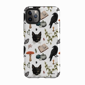Drop Shield Shockproof Frame iPhone Tough Case - Halloween Pattern II By Anna Stead