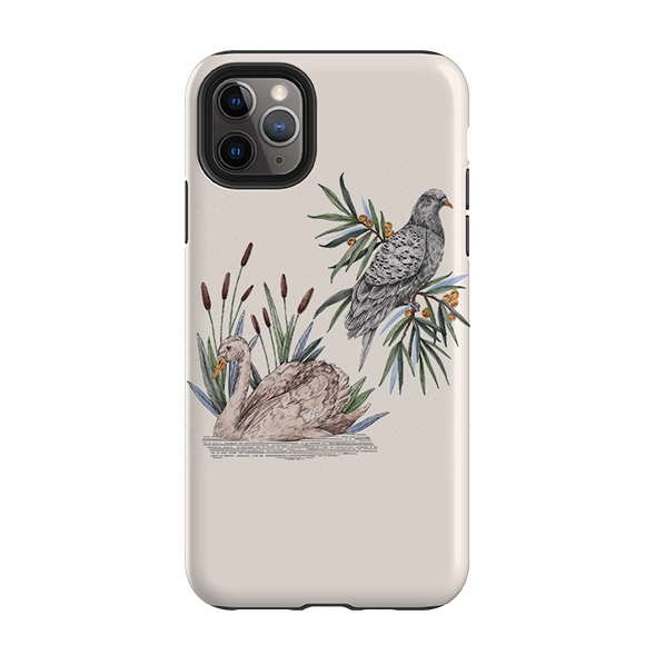 iPhone Tough Case - Swan Pigeon By Jade Mosinski Tight Fit