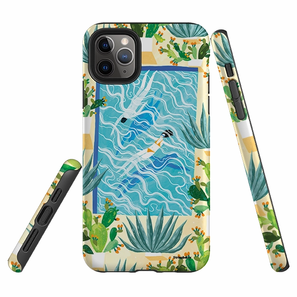 Minimal Design iPhone Tough Case - La Piscina By Madalina Andronic