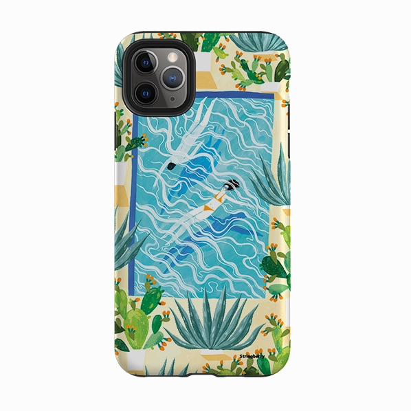 iPhone Tough Case - La Piscina By Madalina Andronic Stylish Look Minimal Surface