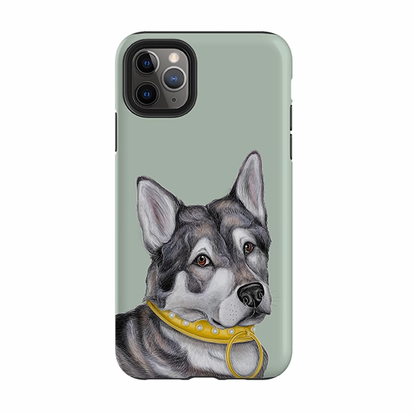 Smooth Grip Layer Drop Defense iPhone Tough Case - Huskey By Catherine Rowe
