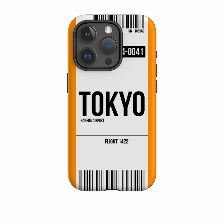 iPhone Tough Case - Tokyo Orange Modern Aesthetic Gradient Finish