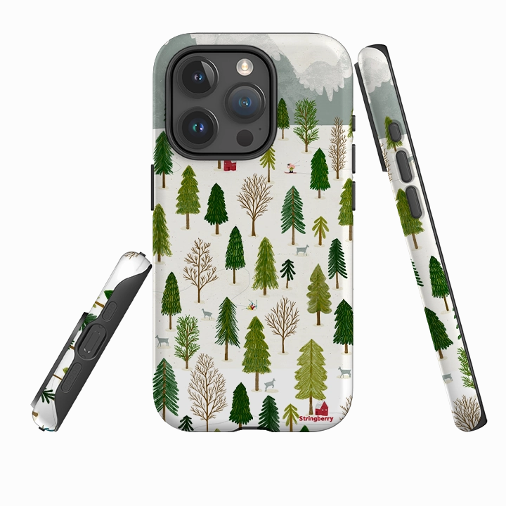 iPhone Tough Case - Winter Landscape III By Katherine Quinn Durable Edge Finish