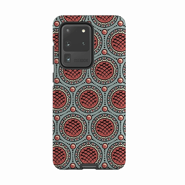 Lightweight Protection Samsung Tough Case - Charleston Red By Cressida Bell