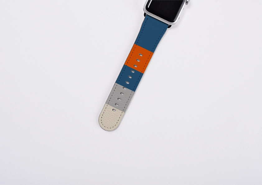 Outdoor Fitness Gear Modern Durable Fit Apple Watch Strap- Dubai Chroma Horizontal Stripe