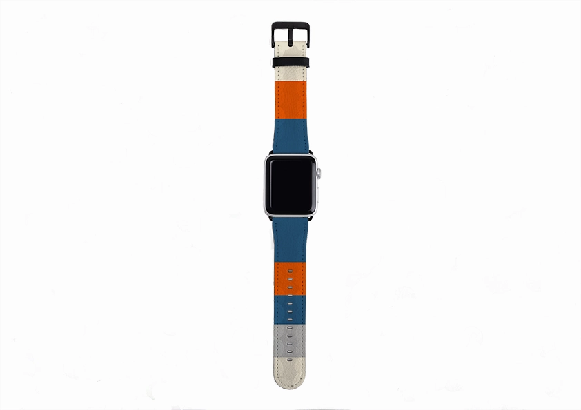 Modern Look Style Apple Watch Strap- Dubai Chroma Horizontal Stripe