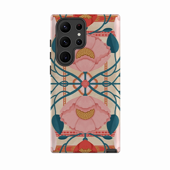 Samsung Tough Case - Leda By Nina Pace Smooth Layer Texture