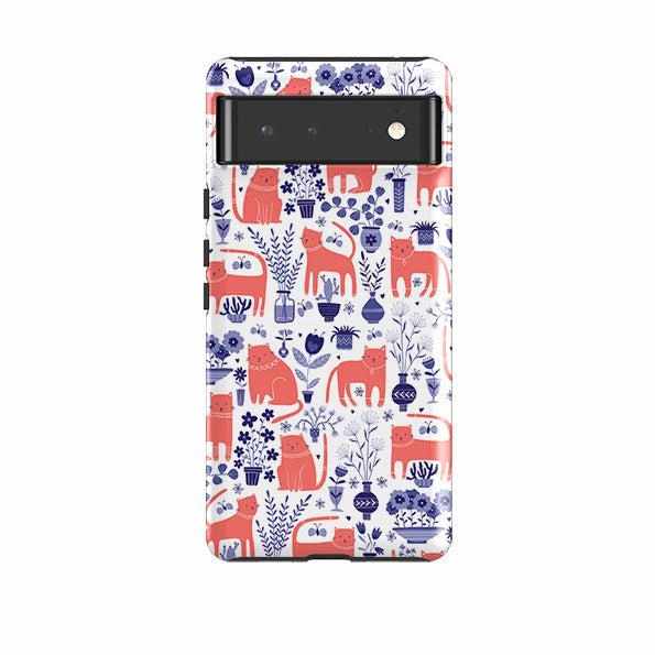Google Tough Case -  Coral Cats By Suzy Taylor Modern Touch Office use