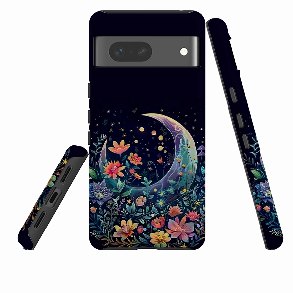 Durable Look Flexible Pattern Google Tough Case - Summer Moon Floral II