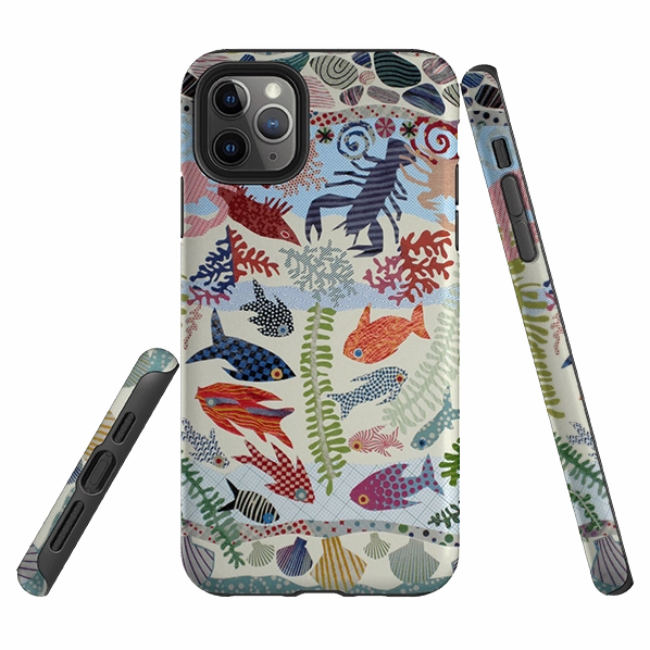 iPhone Tough Case - Underwater Life By Jane Robbins Classic Texture Soft Edge
