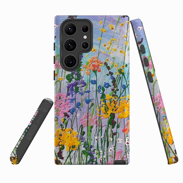 Samsung Tough Case - Wildflowers At Play By Linda Calvert Jacobson Everyday Accessory