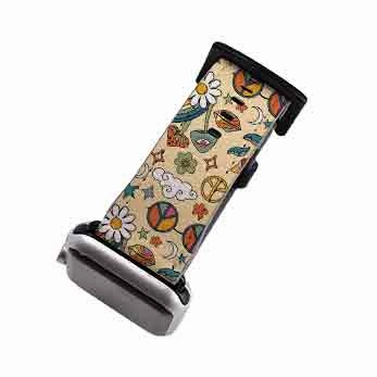 Minimal Sporty Look Comfort Grip Texture Smiler 2 Apple Watch Strap