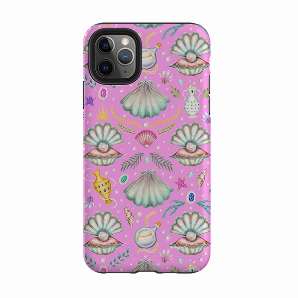 Everyday Comfort iPhone Tough Case - Pearl's Fantasy Candy Pink By Catherine Rowe