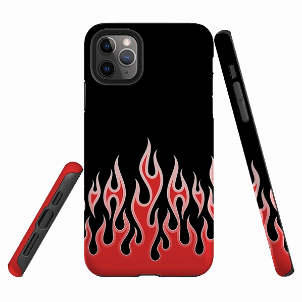 iPhone Tough Case - Red Flames Comfort Accessory