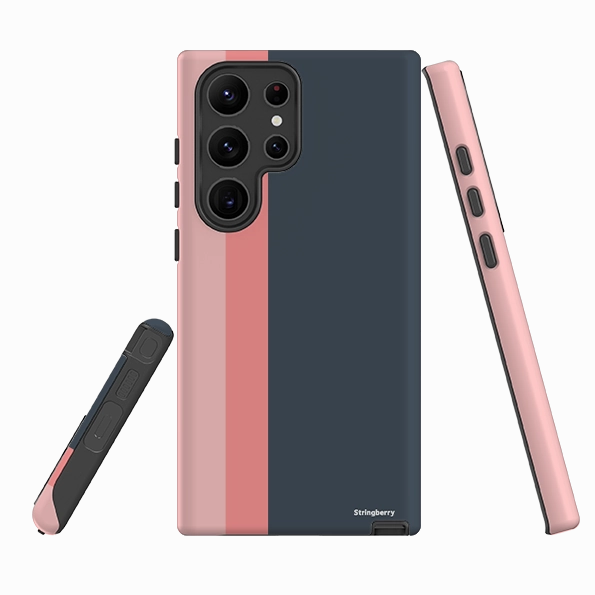 Textured Surface Samsung Tough Case - Hamburg Chroma-Stripe